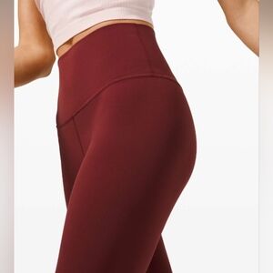 Lululemon Align High-Rise Pant 28" Size 0 Red Merlot